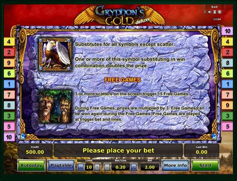 Gryphons Gold Deluxe Slot .